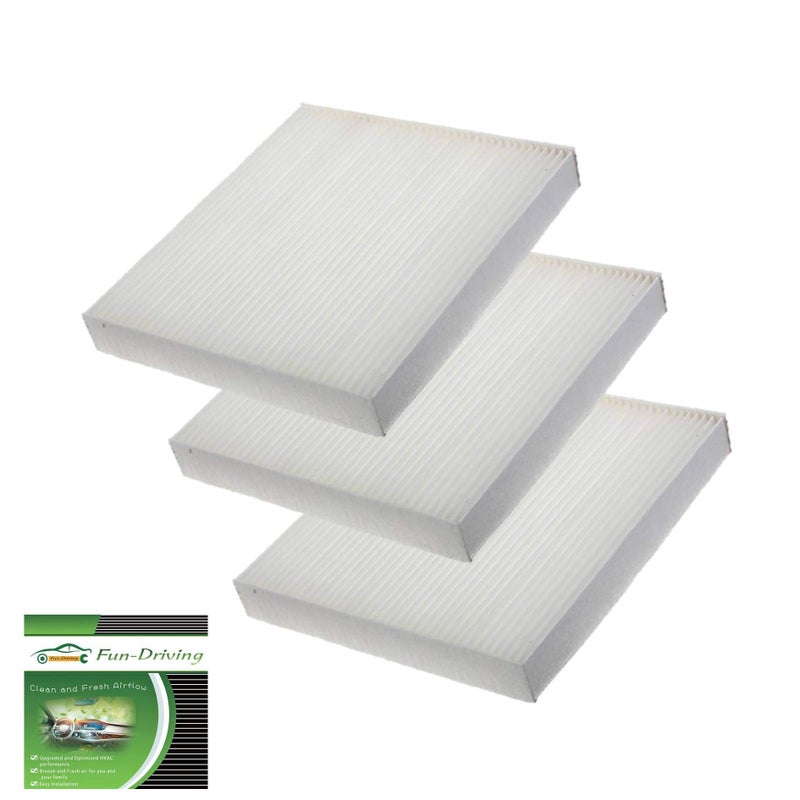 FUN-DRIVING 3 Pack White FD157 Cabin Air Filter for AVALON/CAMRY/COROLLA/PRIUS/PRIUS PRIME/RAV4,ES350/RX350/RX350L/RX450H/RX450HL,CX-9,Replace 87139-0E040/TK48-61-J6X - Image 4